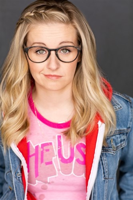 Actor Nicole Leanne Nelson wearing The Used t-shirt and a denim jacket.