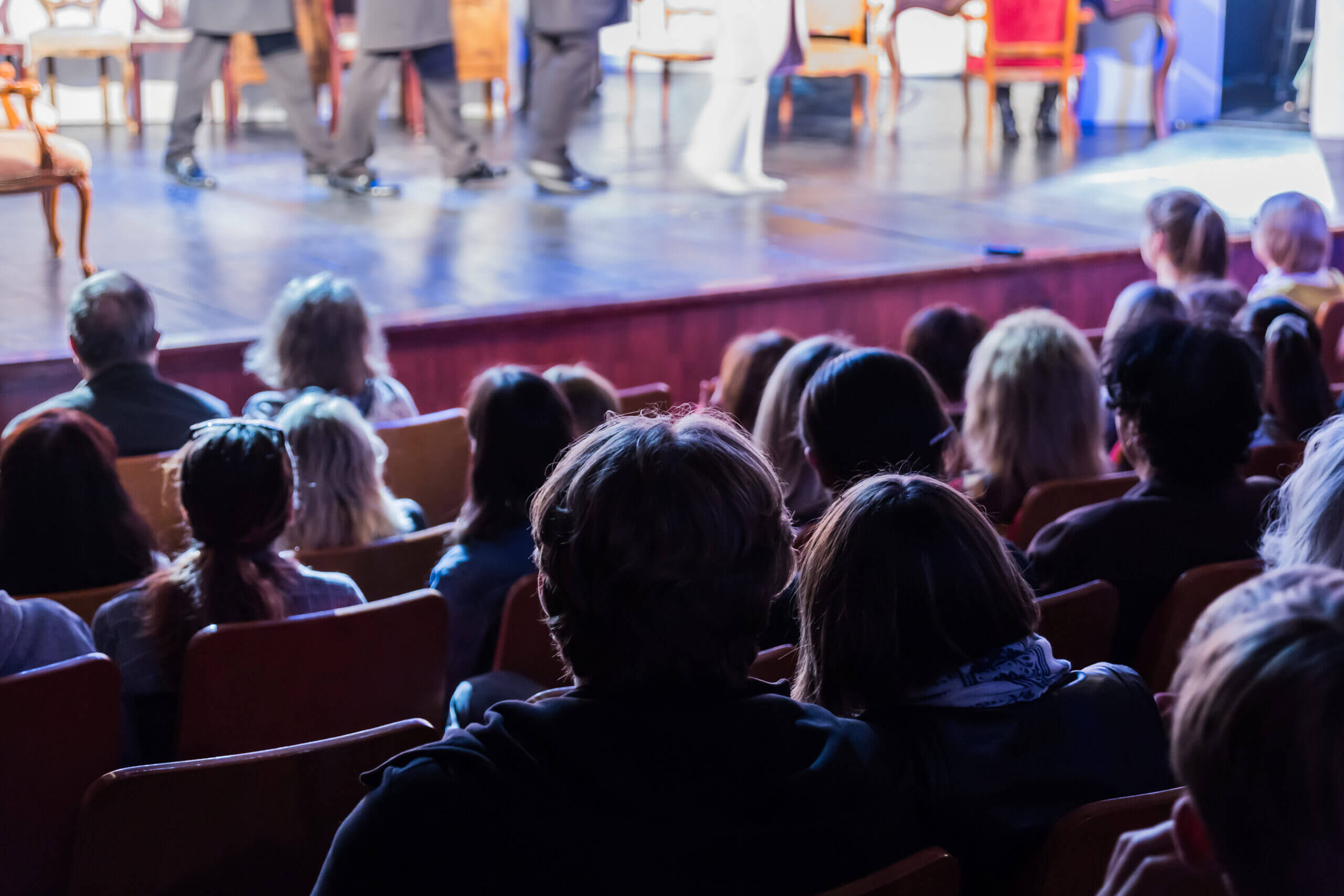 An actor using some tips to break the fourth wall and interact with the audience.