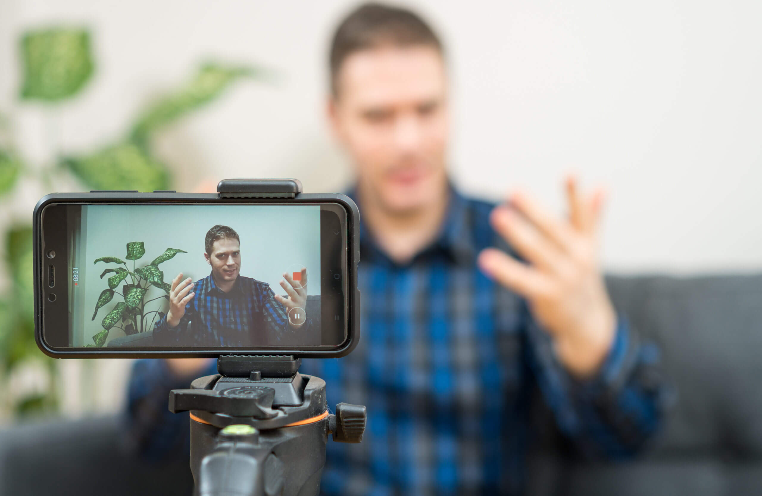 Self tapes are good for commercial actors. Here is an actor making his self tape audition right now.