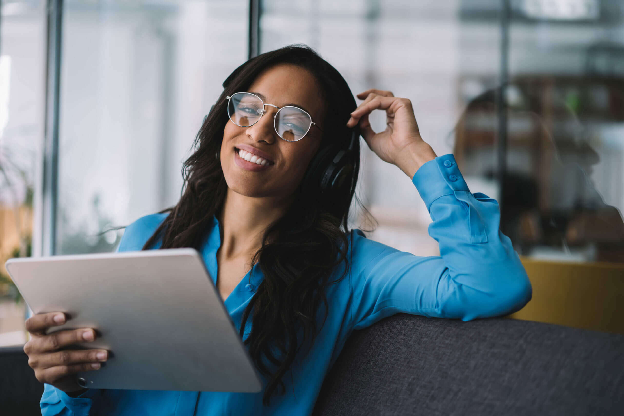 A casting director running a virtual casting session.