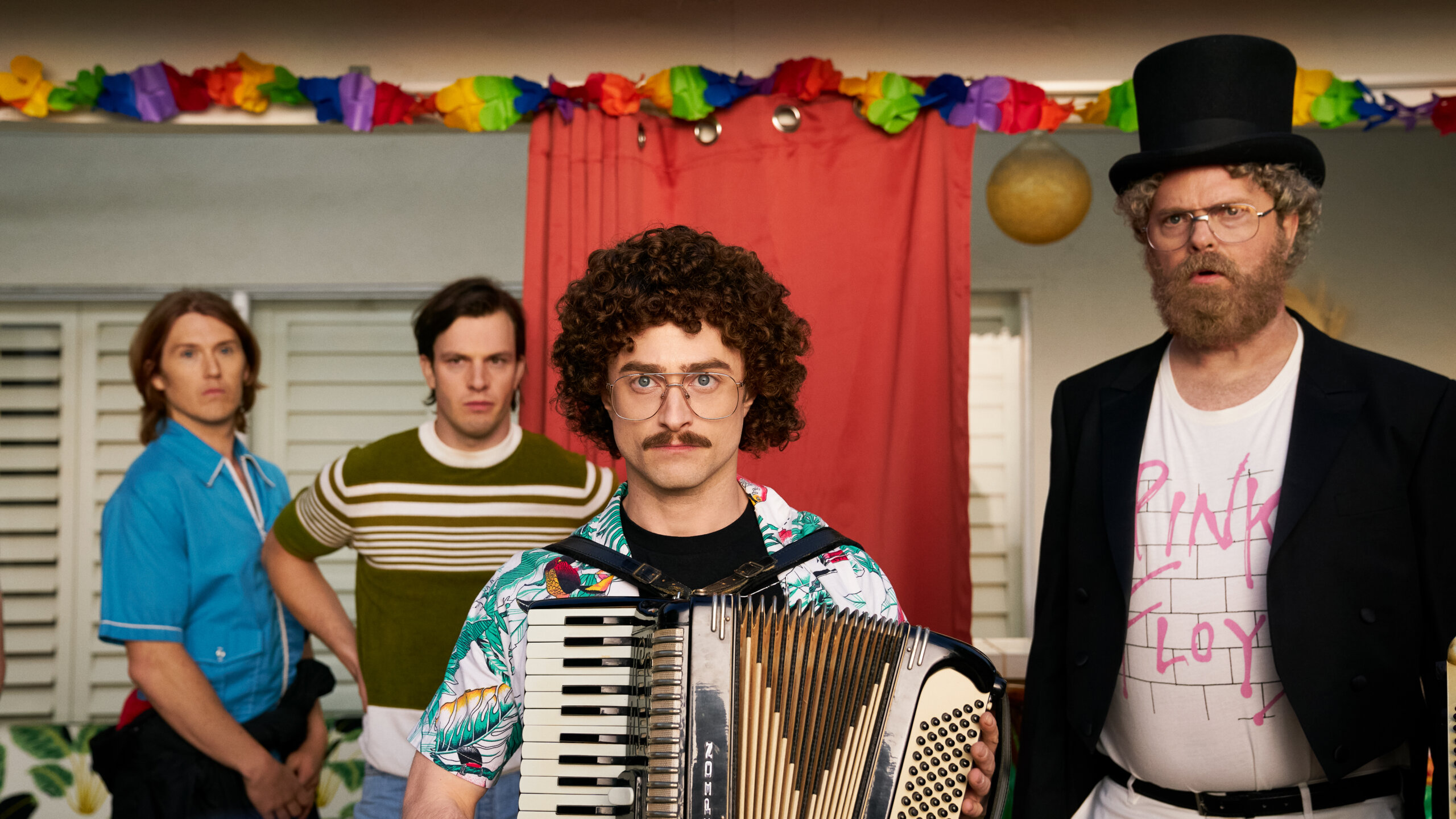 The cast of Weird: The Al Yankovic Story. Each of them delivered excellent performances.